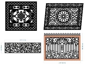 Bộ sưu tập Mẫu hàng rào CNC trang trí