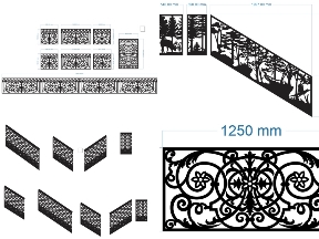 Bộ sưu tập Mẫu lan can CNC nghệ thuật