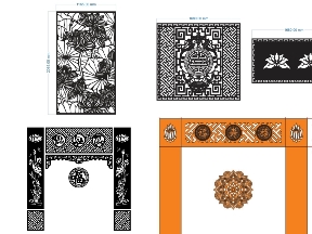 Bộ sưu tập Mẫu vách ngăn CNC hoa sen