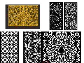 Bộ sưu tập Mẫu Vách Ngăn Hoa CNC Cho Phòng Khách