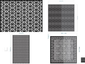 Bộ sưu tập Mẫu Vách Ngăn Họa Tiết Đơn Giản CNC