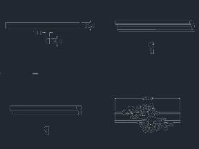 Bộ sưu tập Miễn phí download bộ 4 mẫu Phào chỉ CNC autocad