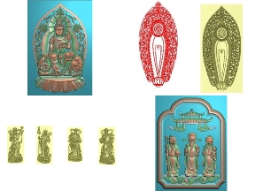Bộ sưu tập Miễn phí tổng hợp 9 mẫu Phật giáo CNC chi tiết