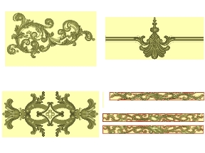 Bộ sưu tập Miễn phí trọn bộ 5 mẫu Hoa lá tây CNC thiết kế jdpaint chi tiết