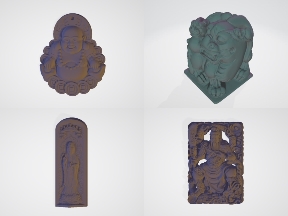 Bộ sưu tập Stl thiết kế bộ 5 mẫu Tượng cực chất lượng