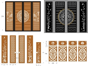 Bộ sưu tập Thiết kế 11 mẫu cổng 4 cánh mới hiện đại nhất