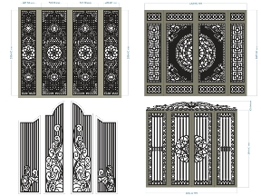 Bộ sưu tập Thiết kế 11 mẫu cổng 4 cánh mới nhất