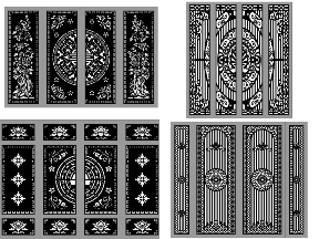 Bộ sưu tập Thiết kế 5 mẫu cổng 4 cánh