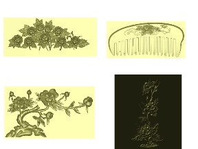 Bộ sưu tập Thiết kế jdpaint tổng hợp bộ 5 mẫu Hoa hồng CNC