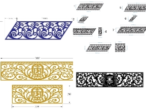 Bộ sưu tập Thiết kế lan can cnc tinh xảo