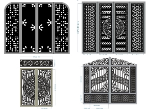 Bộ sưu tập Thiết kế mẫu cnc cổng hoa mới