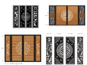 Bộ sưu tập Thiết kế mẫu cổng 4 cánh đẹp