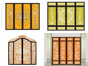 Bộ sưu tập Thiết kế mẫu cổng 7 cánh mới nhất