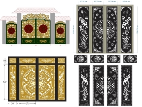 Bộ sưu tập Thiết kế mẫu cổng hoa sen mới hiện nay