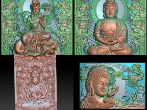 Bộ sưu tập Thuviencnc sale 10% bộ 5 mẫu Phật giáo jdaint đẹp