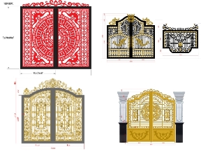 Bộ sưu tập Tổng hợp 10 mẫu cổng 2 cánh mái vòm giá rẻ đẹp mắt