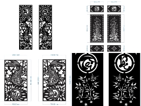 Bộ sưu tập BST 10 mẫu cổng 2 cánh tài lộc