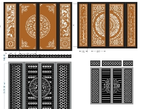 Bộ sưu tập Tổng hợp 10 mẫu cổng 4 cánh trống đồng mới nhất đẹp