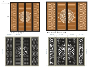 Bộ sưu tập Top 10 mẫu cổng 4 cánh trống đồng mới nhất