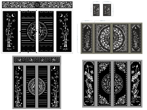 Bộ sưu tập BST 10 mẫu cổng trống đồng trúc