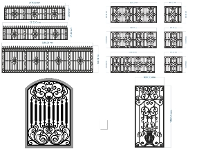 Bộ sưu tập Tổng hợp 10 mẫu hàng rào hoa văn đơn giản (4)