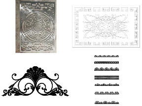 Bộ sưu tập Tổng hợp 10 mẫu Họa tiết Hoa văn cổng sắt CNC đẹp