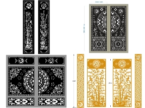 Bộ sưu tập BST tổng hợp 10 mẫu cổng 2 cánh tài lộc