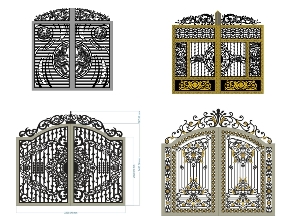 Bộ sưu tập Tổng hợp 11 mẫu cổng 2 cánh mái vòm