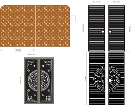 Bộ sưu tập BST 15 mẫu cổng 2 cánh mới