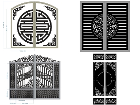 Bộ sưu tập BST Tổng hợp 15 mẫu cổng 2 cánh mới