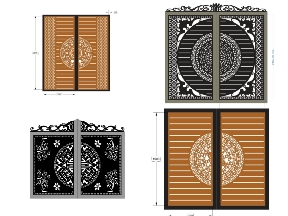 Bộ sưu tập BST tổng hợp 15 mẫu cổng 2 cánh mới đẹp mắt