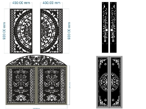 Bộ sưu tập BST Tổng hợp 15 mẫu cổng 2 cánh mới nhất 2026