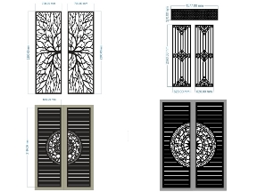 Bộ sưu tập BST tổng hợp 12 mẫu cổng hoa văn hiện đại đẹp