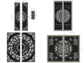 Bộ sưu tập Tổng hợp 10 mẫu cổng 2 cánh trống đồng mới nhất