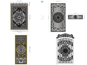 Bộ sưu tập Tổng hợp 10 mẫu cổng 1 cánh trống đồng