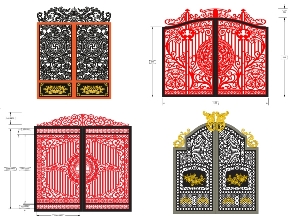Bộ sưu tập Tổng hợp 12 mẫu cổng 2 cánh đẹp 2026