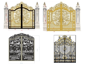 Bộ sưu tập Tổng hợp 12 mẫu cổng 2 cánh đẹp mắt 2026