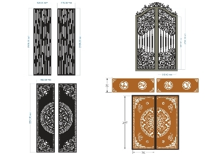 Bộ sưu tập BST 18 mẫu cổng 2 cánh đẹp mắt