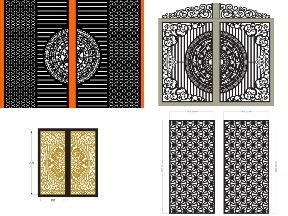 Bộ sưu tập Tổng hợp 18 mẫu cổng 2 cánh đẹp mắt