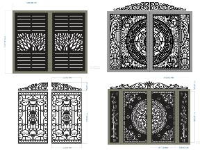 Bộ sưu tập BST 20 mẫu cổng 2 cánh đẹp mắt mới