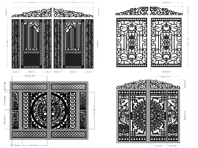 Bộ sưu tập Tổng hợp 15 mẫu cổng 2 cánh