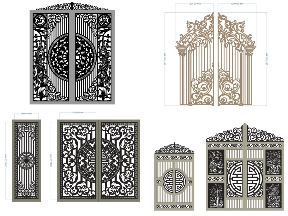 Bộ sưu tập Tổng hợp 20 mẫu cổng 2 cánh đẹp mắt