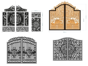 Bộ sưu tập Tổng hợp 18 mẫu cổng 2 cánh đẹp mắt 2026 mới