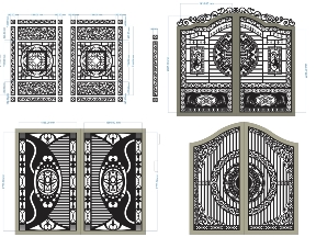 Bộ sưu tập BST 20 mẫu cổng 2 cánh đẹp mắt