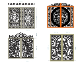 Bộ sưu tập Tổng hợp 13 mẫu cổng 2 cánh đẹp
