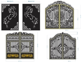 Bộ sưu tập Tổng hợp 12 mẫu cổng 2 cánh đẹp mắt