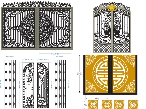 Bộ sưu tập BST tổng hợp 20 file cổng 2 cánh đẹp mắt
