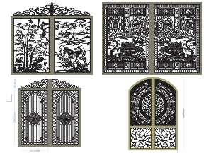 Bộ sưu tập Tổng hợp 18 mẫu cổng 2 cánh đẹp mắt 2026