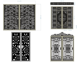 Bộ sưu tập Tổng hợp 12 mẫu cổng 2 cánh nhà phố