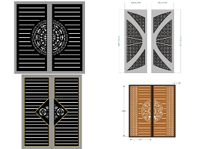 Bộ sưu tập Tổng hợp 15 mẫu cổng 2 cánh nhà phố